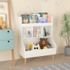 Toy Storage Organizer, Kids Bookshelf and Toy Storage with Legs, Multifunctional Storage Organizer, Children Bookcase for Kids Room, Living Room