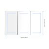 48 in. W x 30 in. H LED Mirror Medicine Cabinet with Lights;  Dimmer;  Defogger;  Clock;  Temp Display