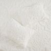 3 Piece Tufted Cotton Chenille Damask Duvet Cover Set