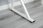 WHITE adjustable tempered glass drafting printing table with chair