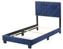Glory Furniture Suffolk G1405-TB-UP Twin Bed , NAVY BLUE