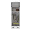 Falkland Armoire with 1 Drawer and 1 Hinged Drawer with Handles White