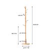 Versatile Adjustable Wooden Coat Rack/Hat Rack with Space-Saving Design, Ideal for Bedroom, Office, Hallway and Entrance