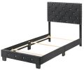 Glory Furniture Suffolk G1407-TB-UP Twin Bed , BLACK
