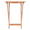 Sophia 5-Pc Snack Table Set; Drop Leaf Top; Teak