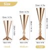 Wedding Metal Candle Holders Flowers Vase Candlestick Centerpieces Table Center Flower Pillar Road Lead Candelabra Wedding Party